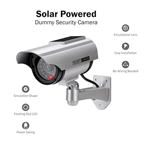 4X Dummy Kamera Überwachungskamera LED Dome Fake Attrappe Kamera mit LED Licht 
