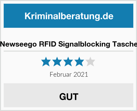  Newseego RFID Signalblocking Tasche Test