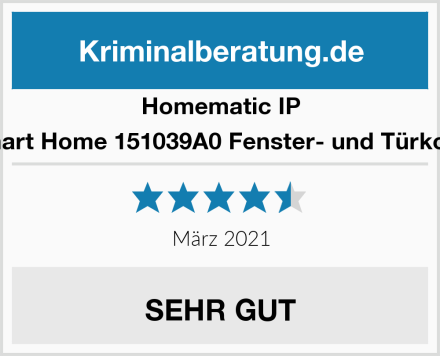 Homematic IP IP Smart Home 151039A0 Fenster- und Türkontakt Test