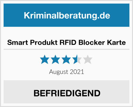  Smart Produkt RFID Blocker Karte Test
