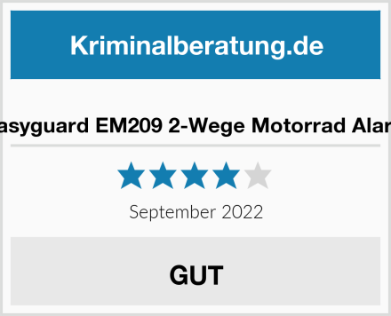  Easyguard EM209 2-Wege Motorrad Alarm Test