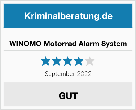  WINOMO Motorrad Alarm System Test