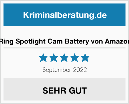  Ring Spotlight Cam Battery von Amazon Test