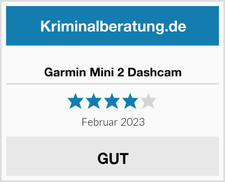  Garmin Mini 2 Dashcam Test