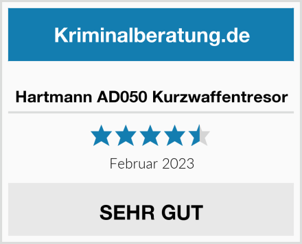  Hartmann AD050 Kurzwaffentresor Test