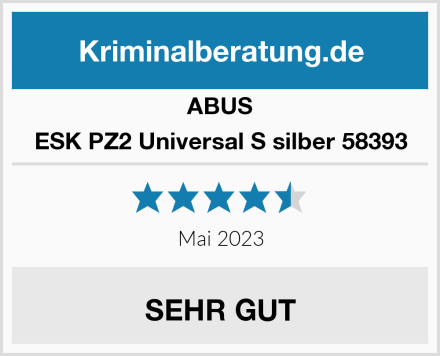 ABUS ESK PZ2 Universal S silber 58393 Test