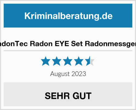  RadonTec Radon EYE Set Radonmessgerät Test