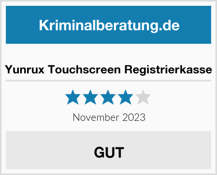  Yunrux Touchscreen Registrierkasse Test