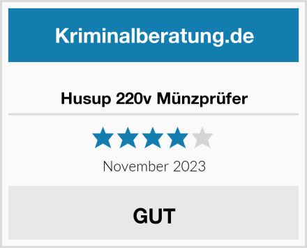  Husup 220v Münzprüfer Test