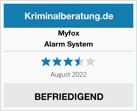 Myfox Alarm System Test