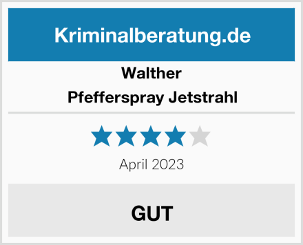Walther Pfefferspray Jetstrahl Test