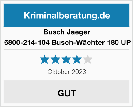 Busch-Jäger  6800-214-104 Busch-Wächter 180 UP Test