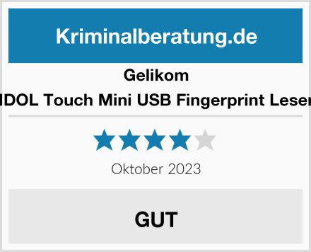 Gelikom IDOL Touch Mini USB Fingerprint Leser Test