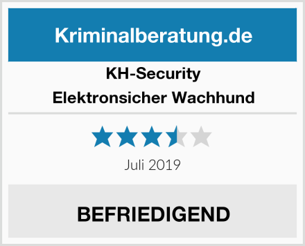 KH-Security Elektronsicher Wachhund Test
