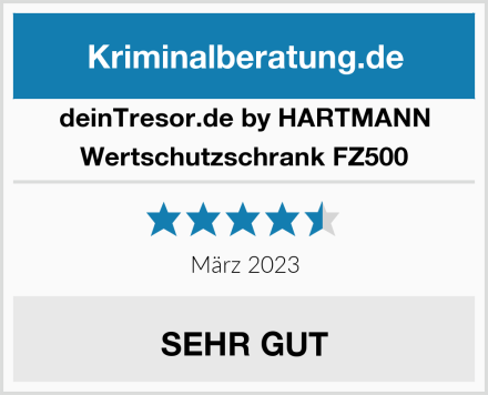 deinTresor.de by HARTMANN Wertschutzschrank FZ500 Test