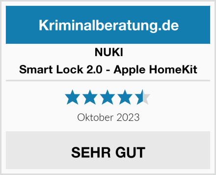NUKI Smart Lock 2.0 - Apple HomeKit Test