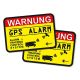 &nbsp; iSecur Aufkleber GPS Alarm Tracking System Set Test