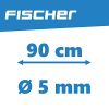  Fischer 85898 Fahrrad-Kettenschloss